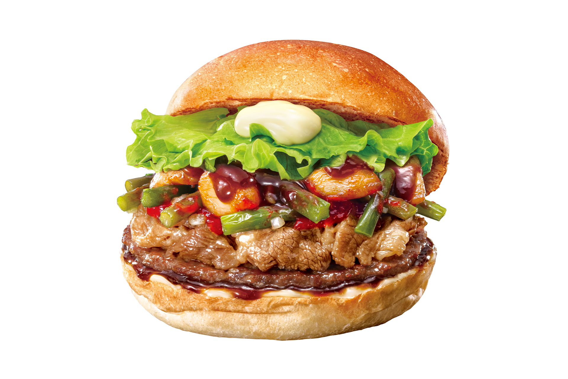 にんにく牛カルビバーガー（590円）