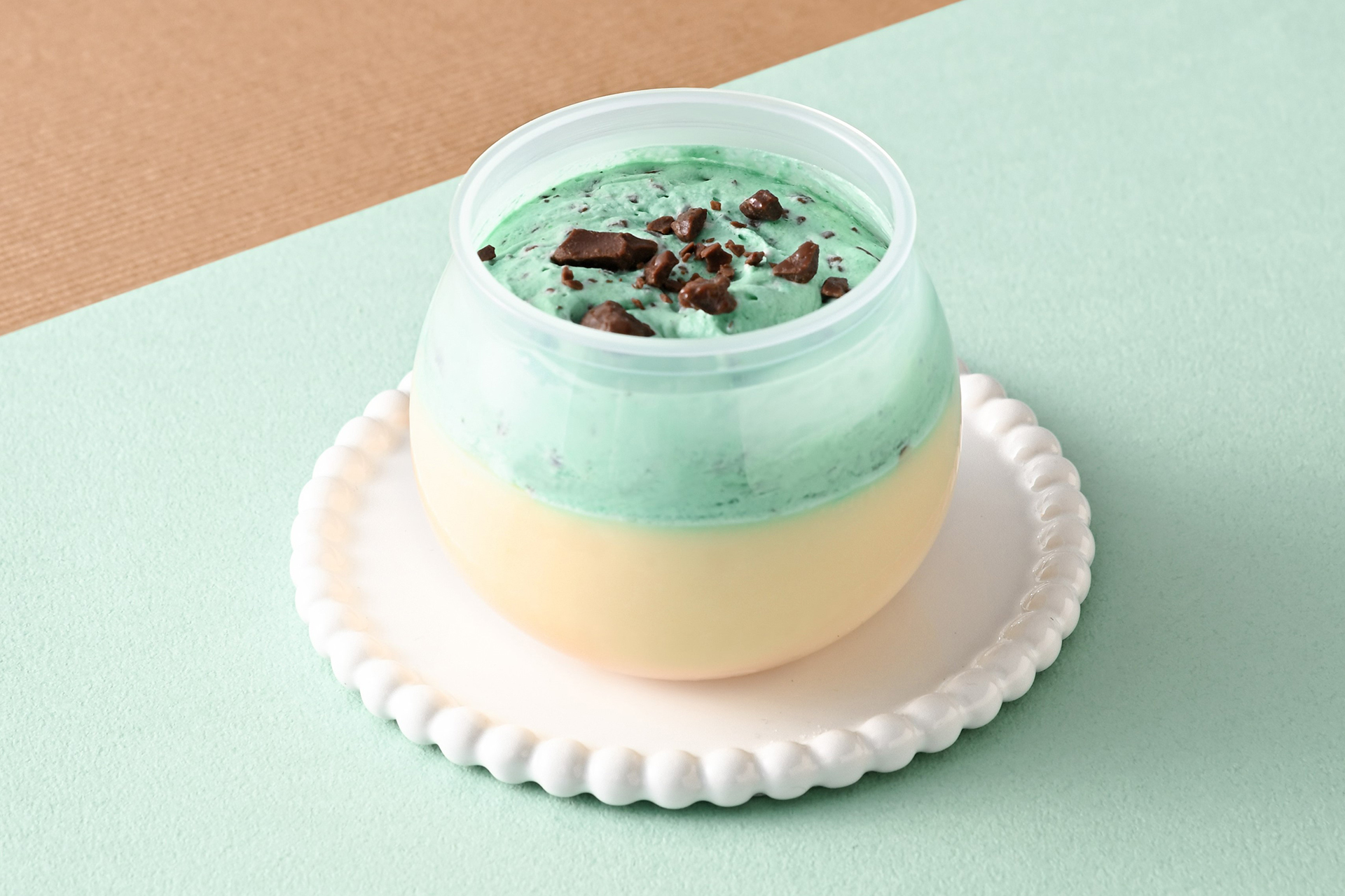 おさつプリンチョコミント（450円）