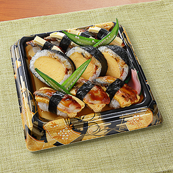 「【近畿店舗受取 予約限定】バター風味広がる うなぎ寿司盛合せ」（1058円）