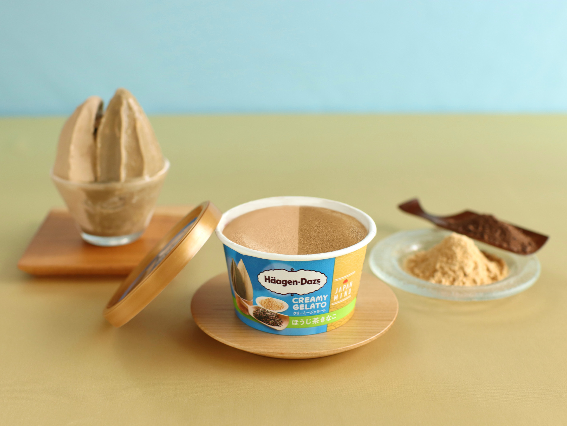 ほうじ茶の香ばしさときなこの素材の味わい