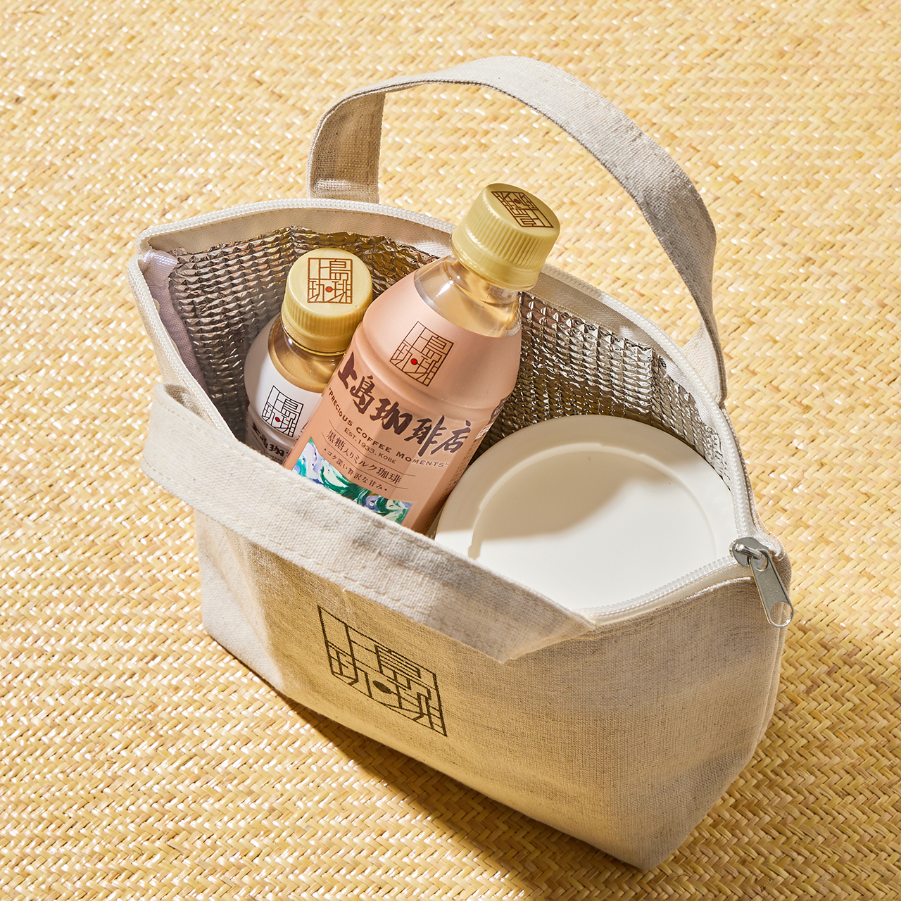 上島珈琲店ロゴ入り 保冷ランチバッグ付き