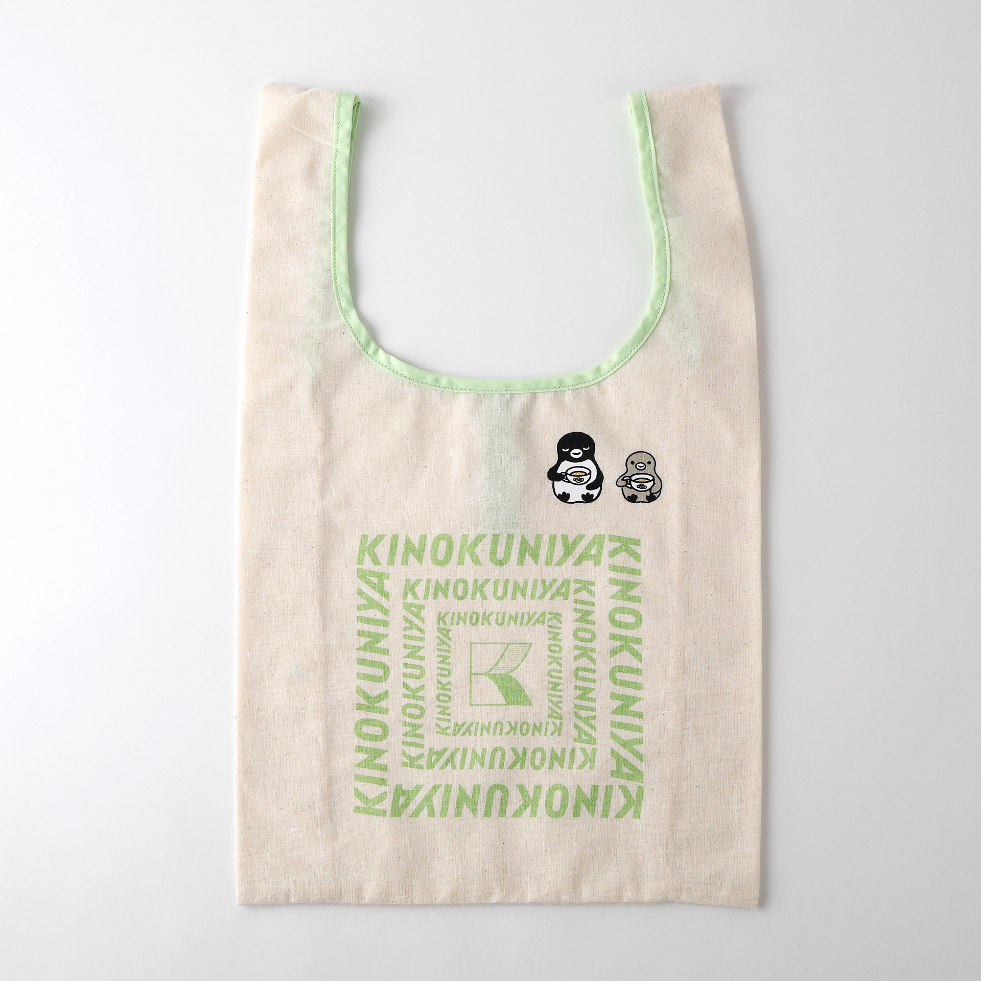 紀ノ国屋 Suicaのペンギン コットンバッグ（ライトグリーン）