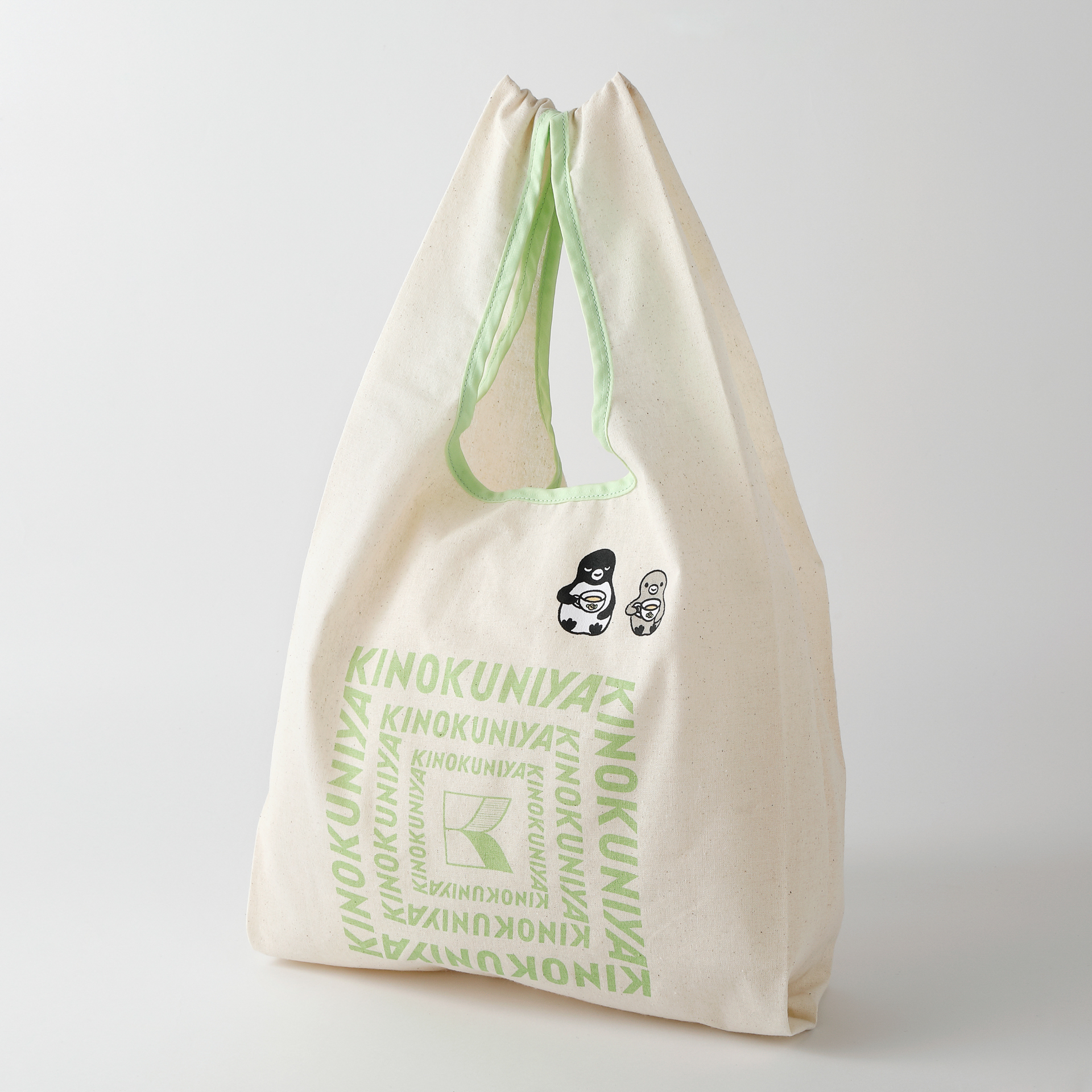 紀ノ国屋 Suicaのペンギン コットンバッグ（ライトグリーン）