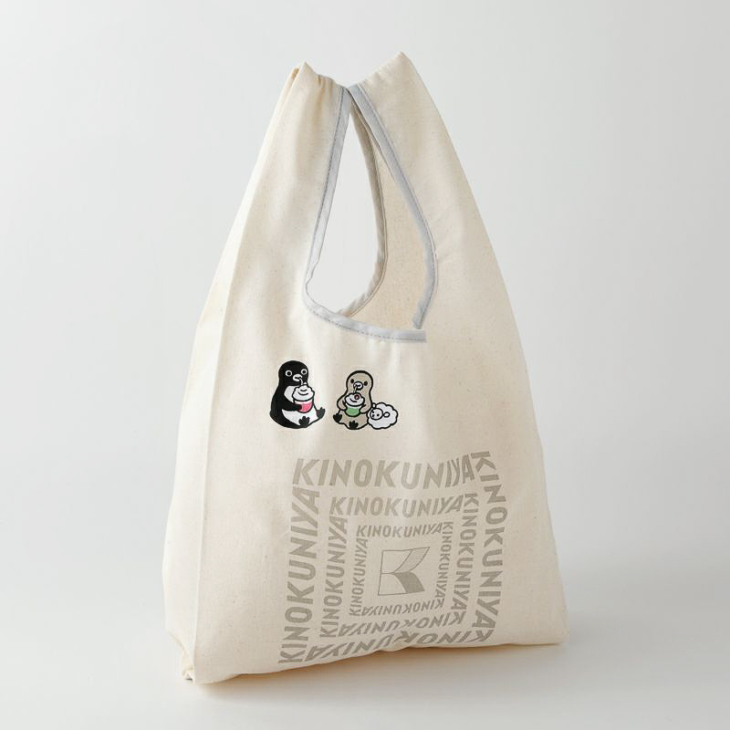 紀ノ国屋 Suicaのペンギン コットンバッグ（グレー）