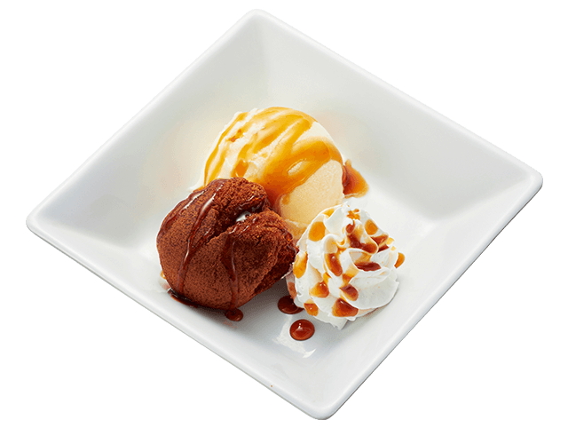 「沖縄スイーツ！黒糖サーターアンダギー＆バニラ」（330円～）