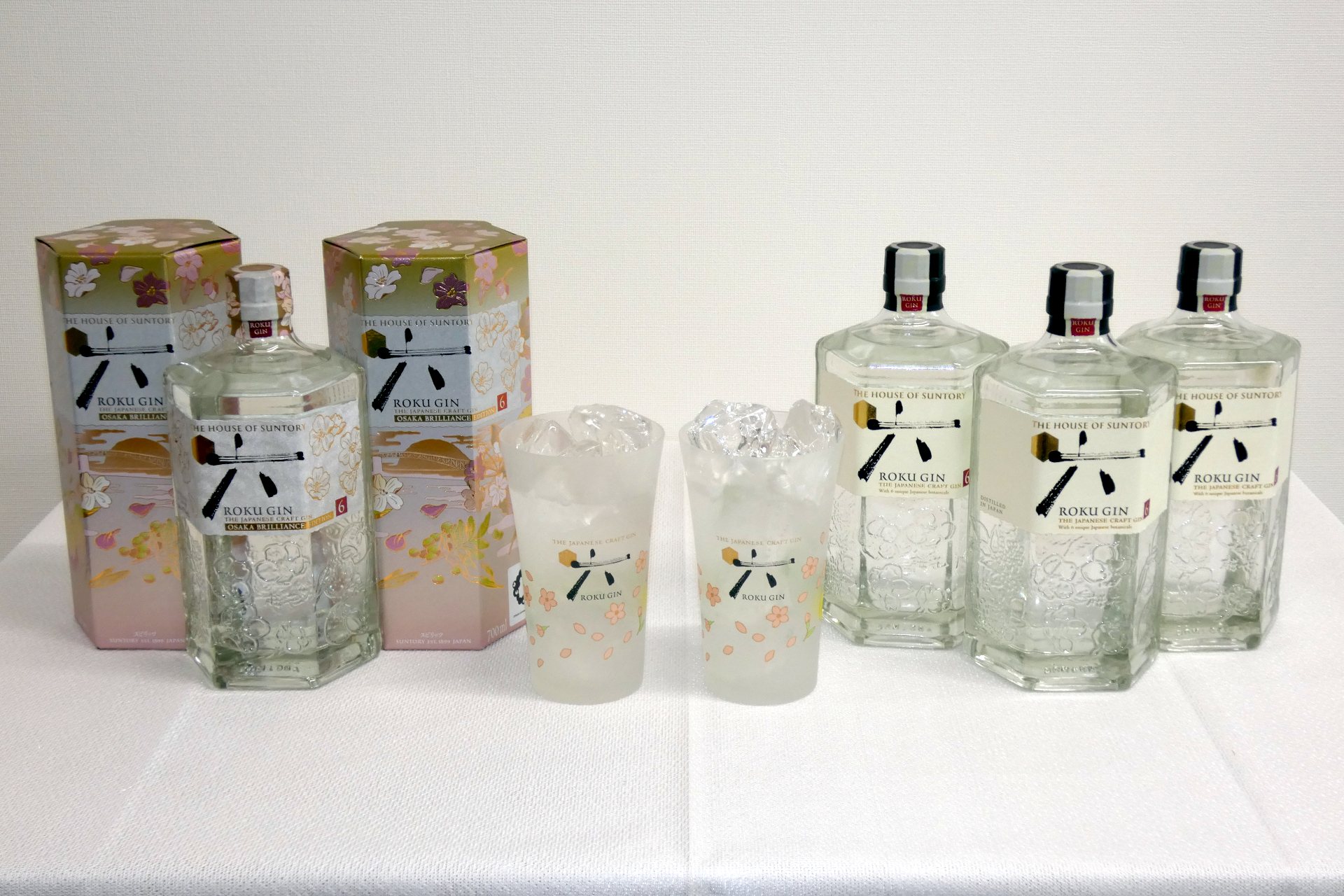 「ROKU〈六〉」（右）と「ROKU〈六〉 OSAKA BRILLIANCE EDITION」（左）