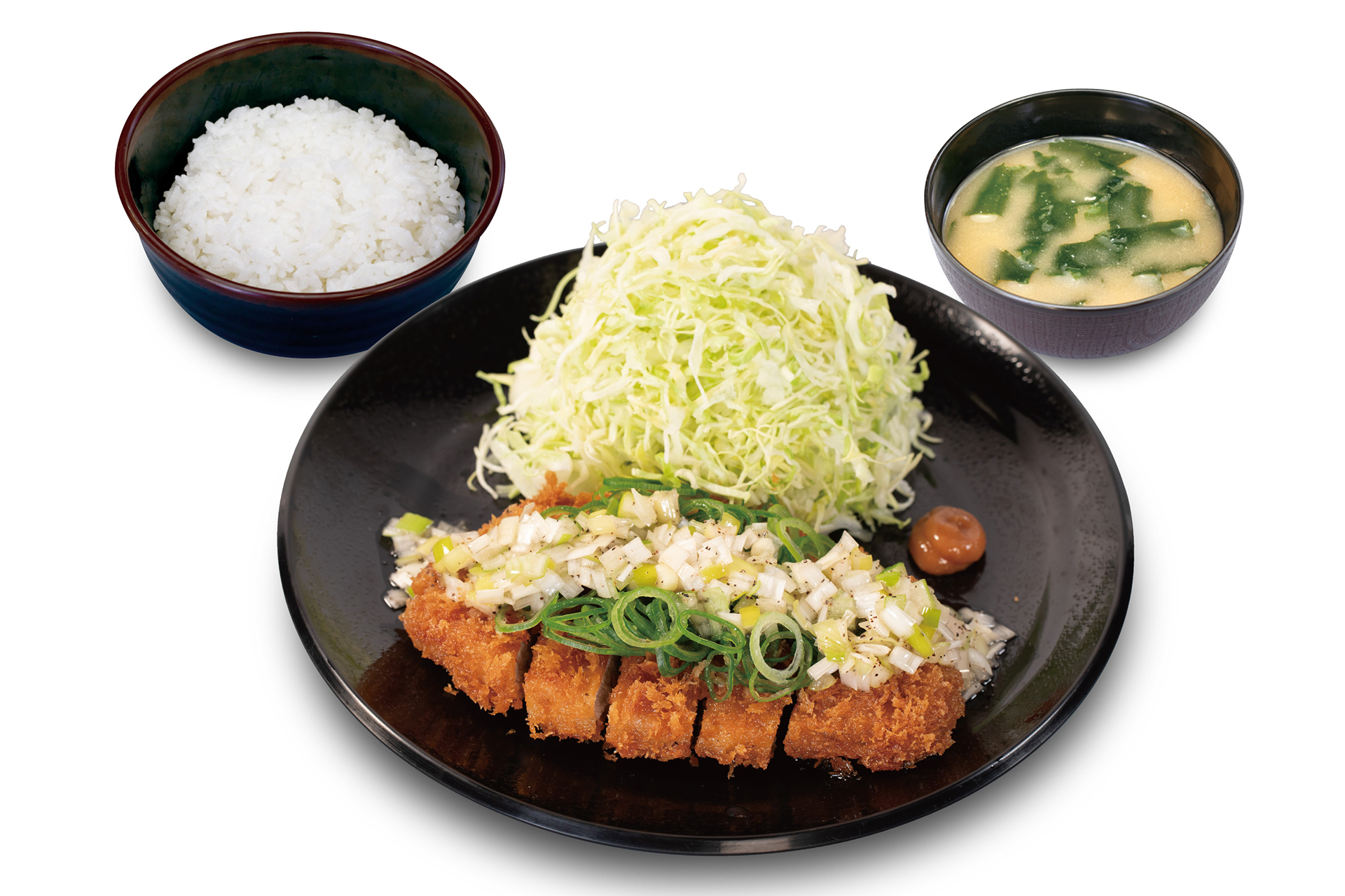 ‟レモン風味”のねぎ塩ロースかつ定食（830円）