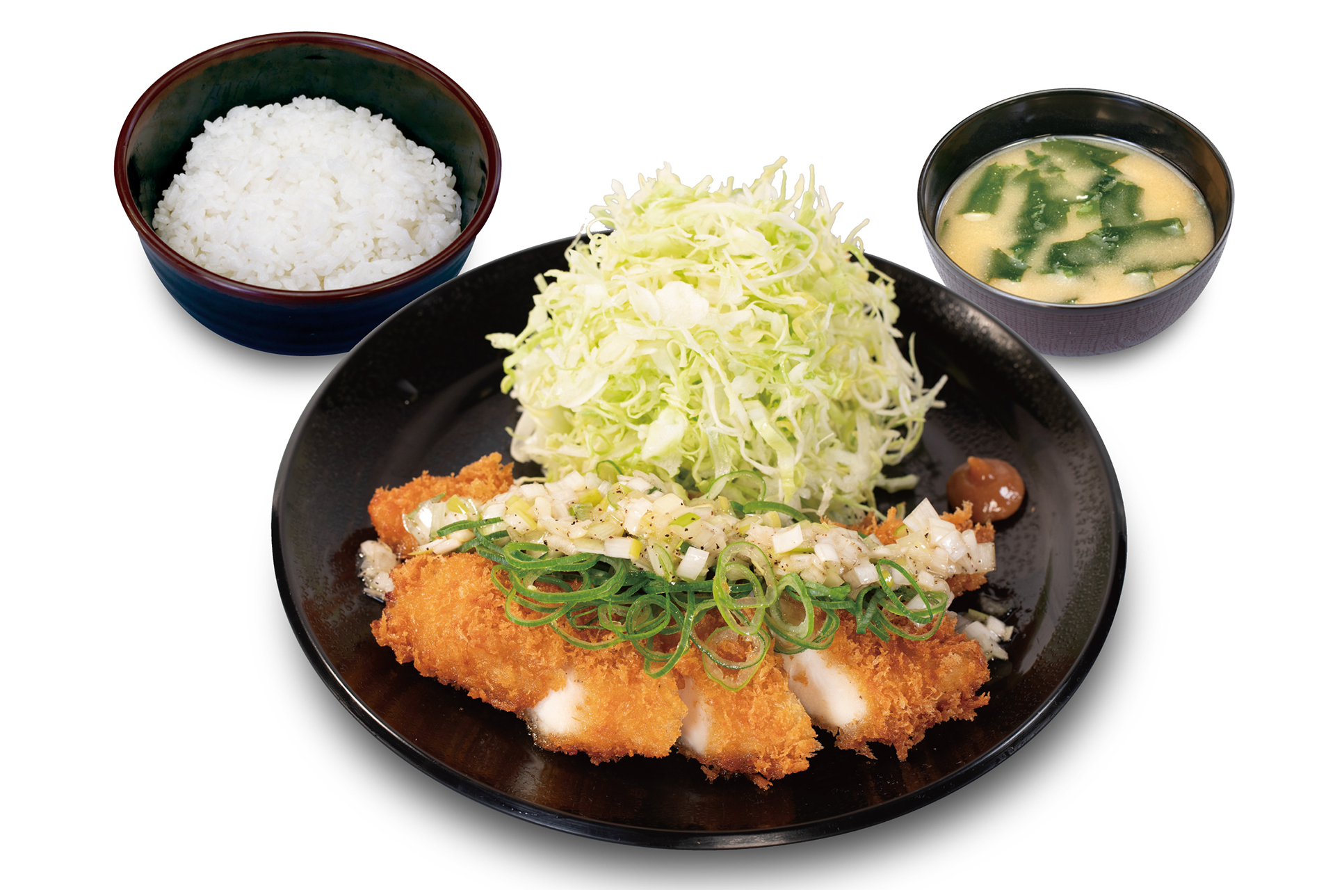 ‟レモン風味”のねぎ塩ささみかつ定食（830円）