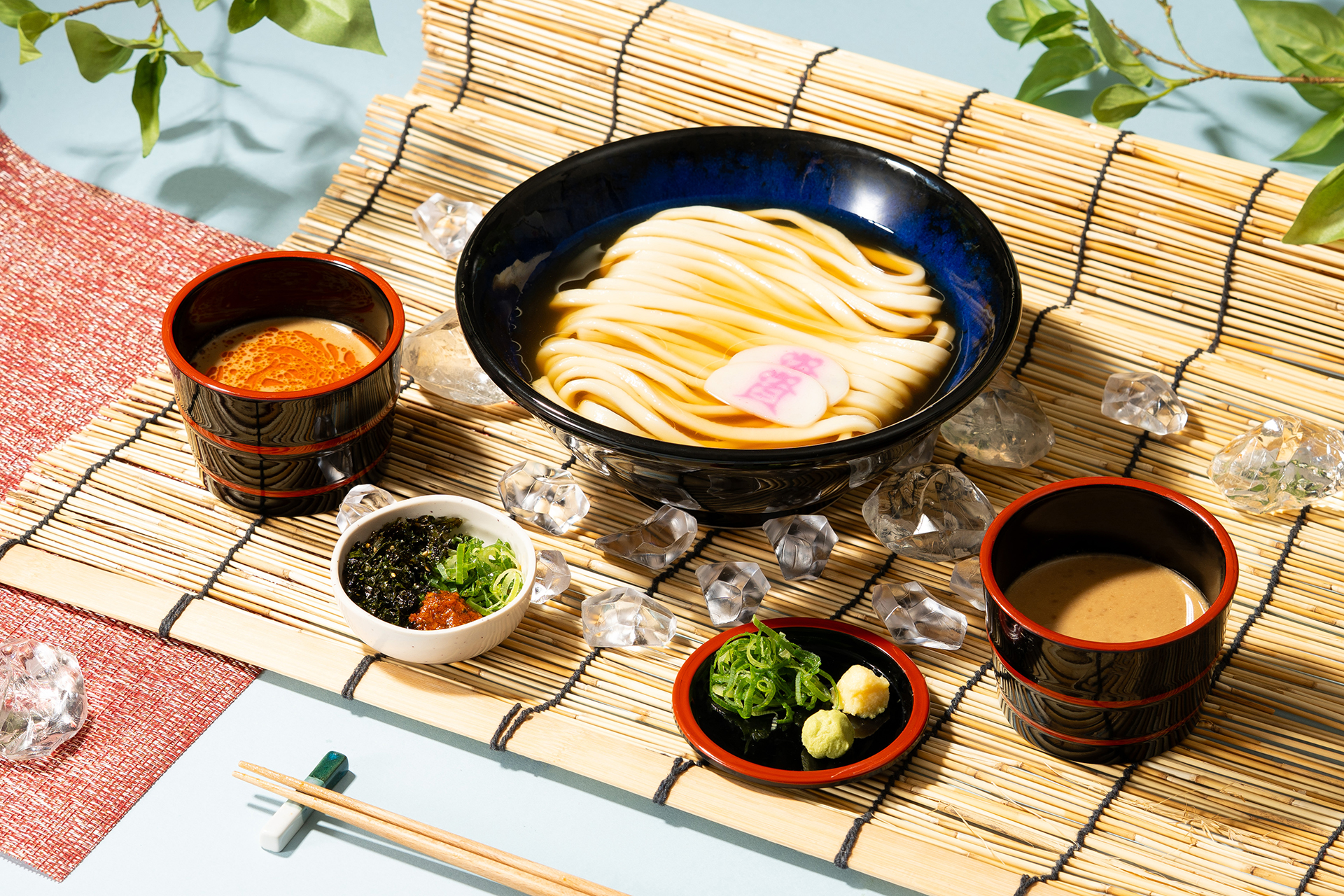 資さんうどん「冷やし胡麻つけうどん」