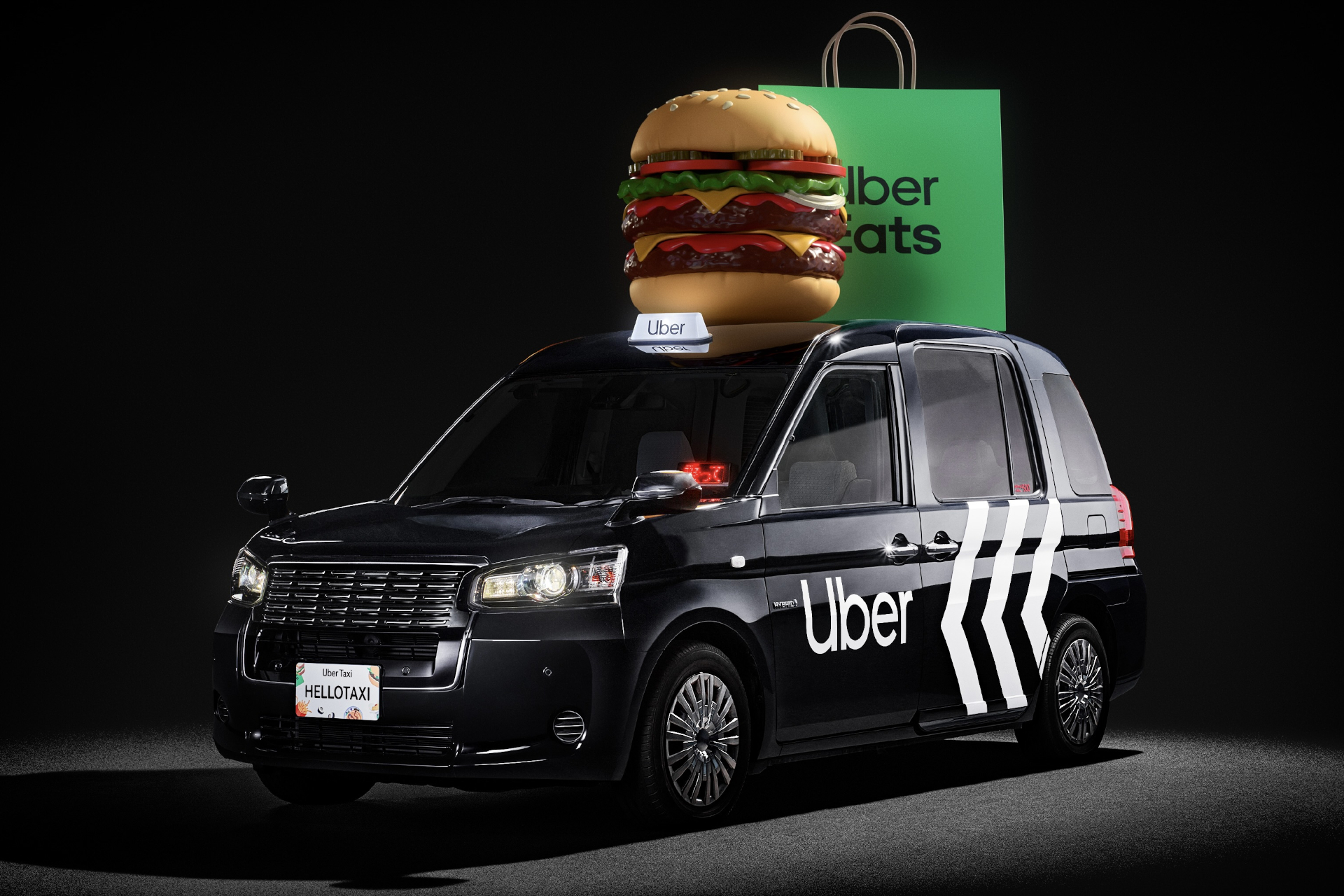 Uber Japanの「乗って、食べて、おいしいタクシー」キャンペーン