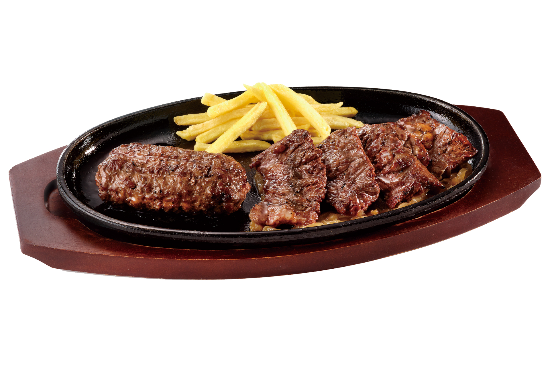 ブロンコおじさんの炭焼きこだわりがんこハンバーグ＆ステーキ屋さんの炭焼きカルビランチ