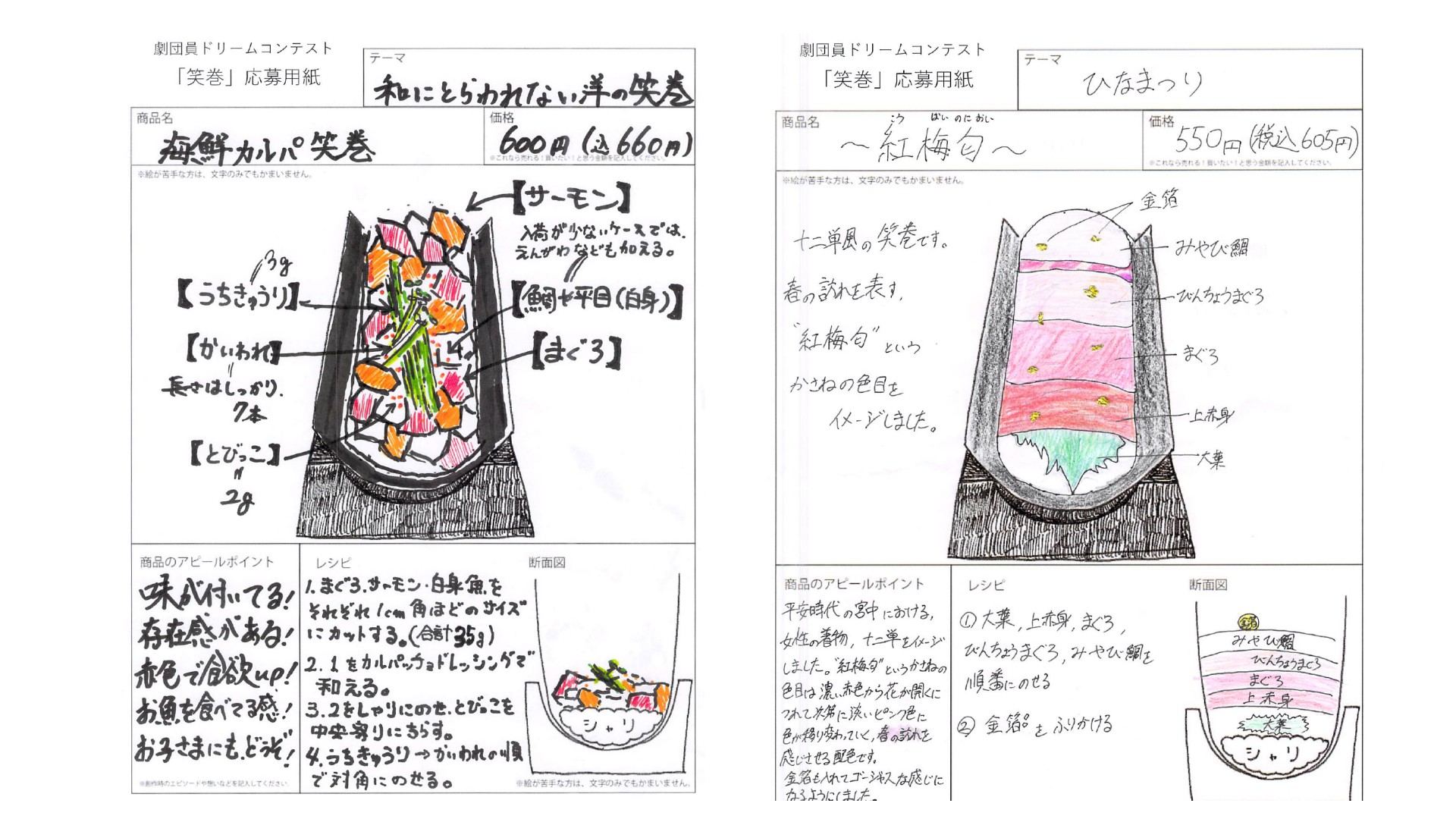 実際のエントリーシート