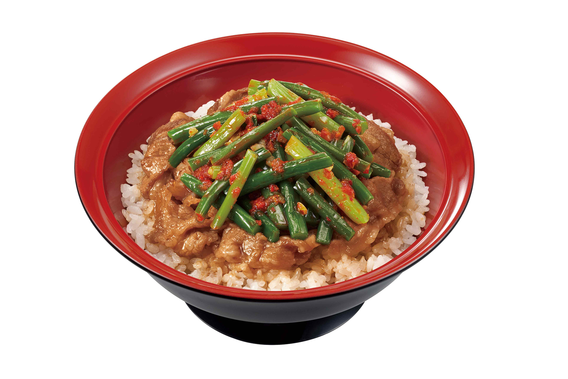 ニンニクの芽牛カルビ焼肉丼