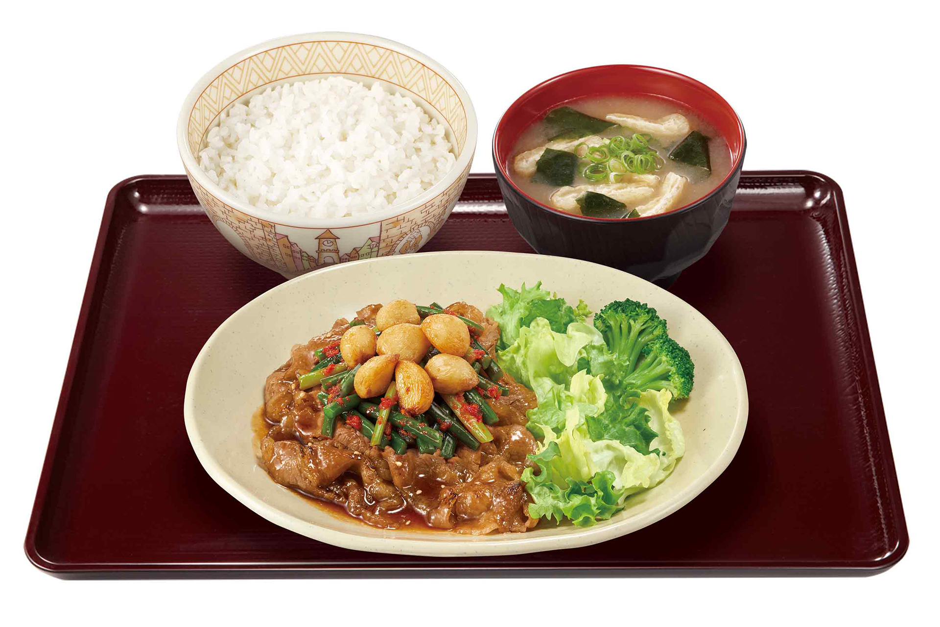 ダブルニンニク牛カルビ焼肉定食