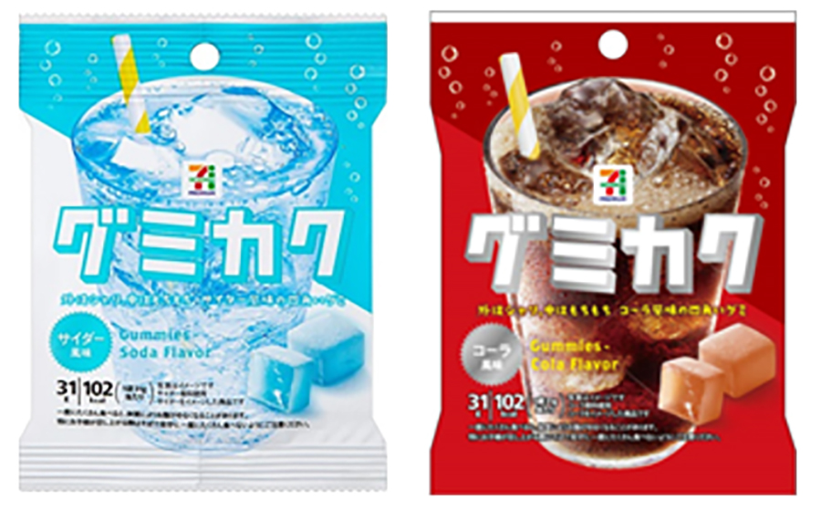 セブン-イレブン「セブンプレミアム グミカク」サイダー風味・コーラ風味