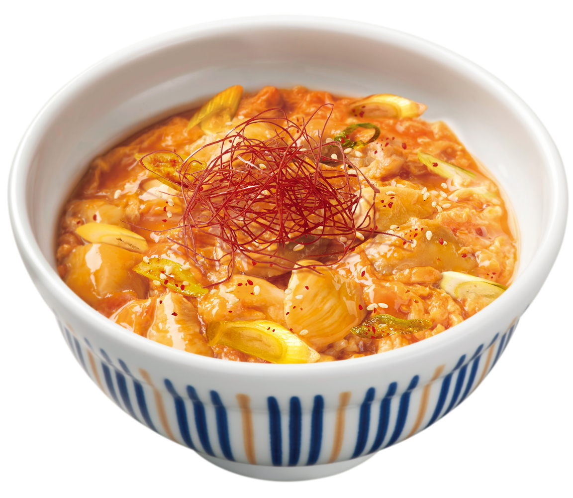 なか卯「旨辛チゲ風親子丼」