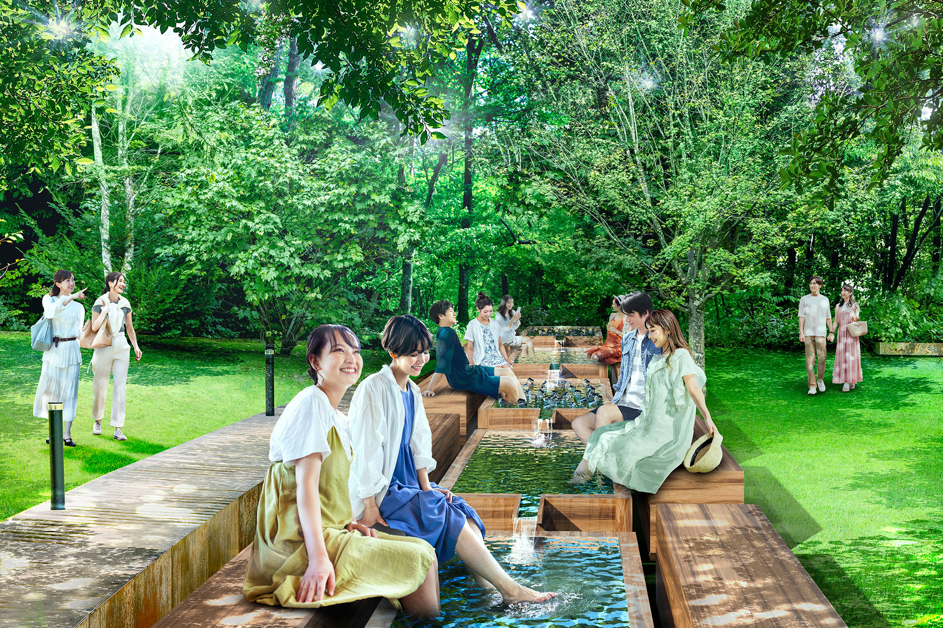 全長約6メートルの足水桶