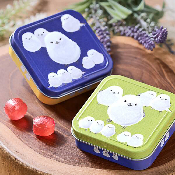 カルディコーヒーファーム「キャンディ缶 シマエナガ柄」