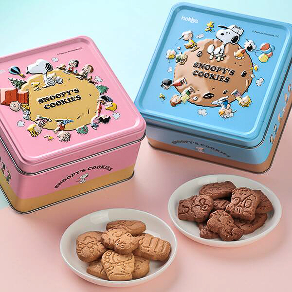 スヌーピーエンボス缶