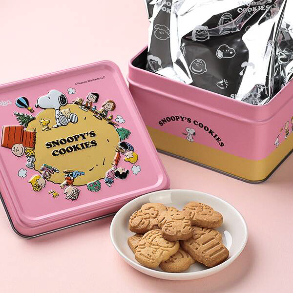 スヌーピーエンボス缶（メープル）