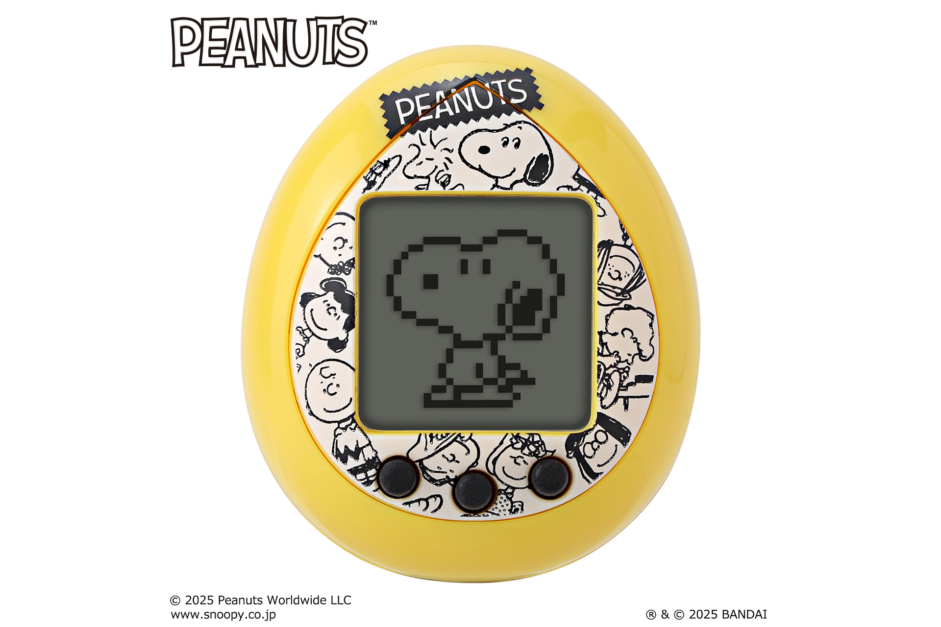 本体のデザインもかわいい、スヌーピーのたまごっちnano「Peanuts Tamagotchi」