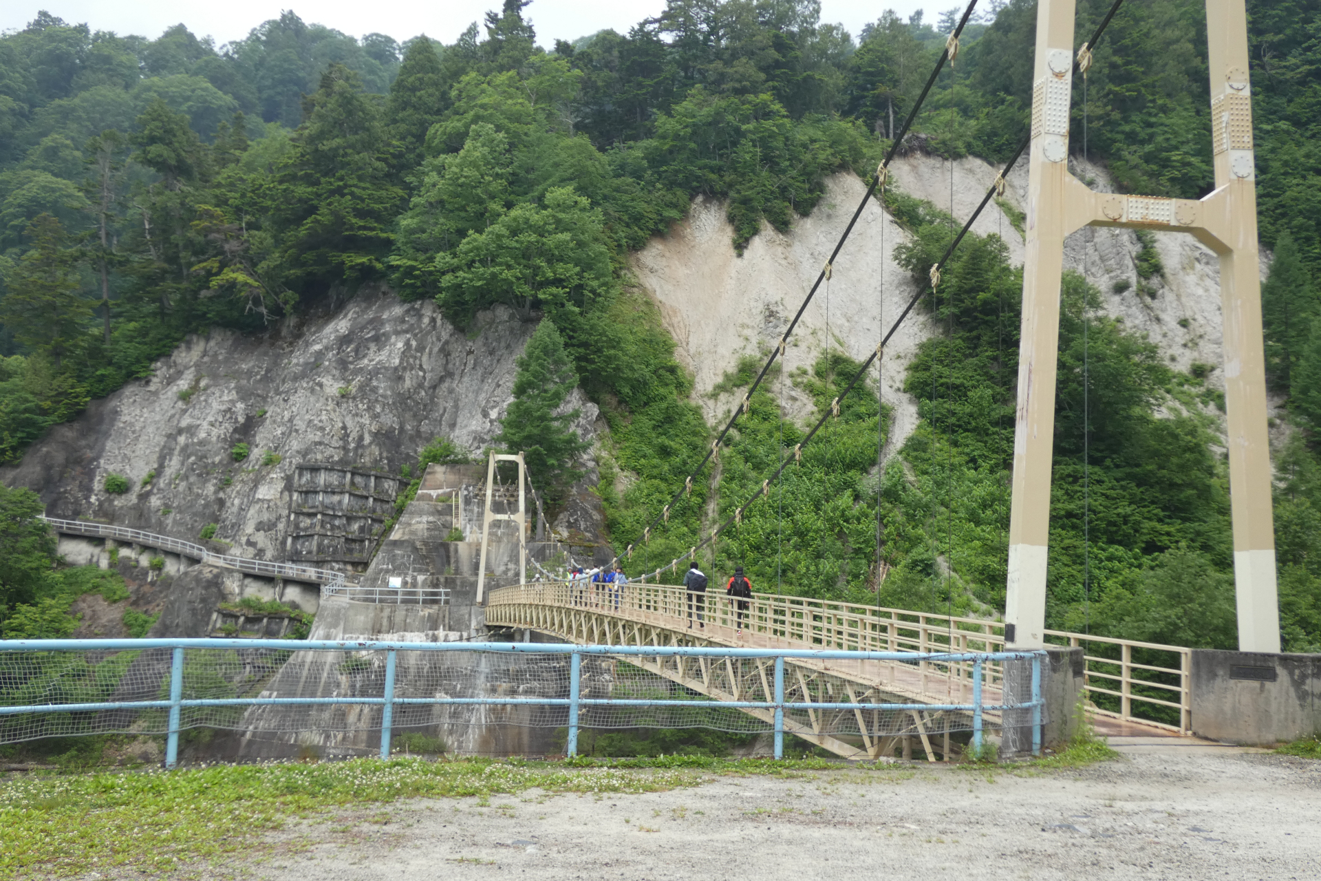 ネイチャーガイドの案内で黒部ダム周辺のトレッキング