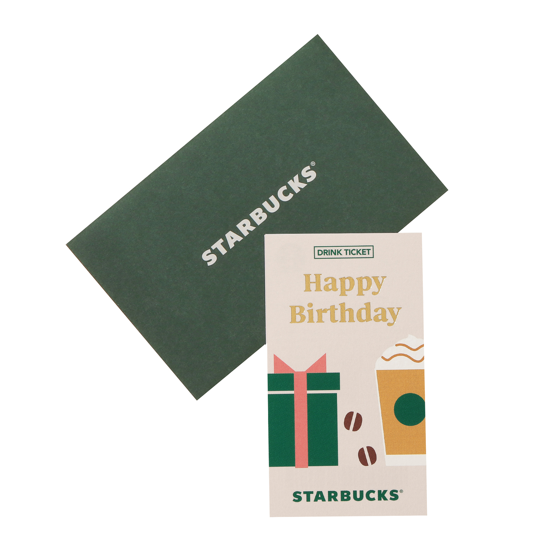 「ビバレッジギフトミニカード Happy Birthday/For You/Thank You」（各550円）