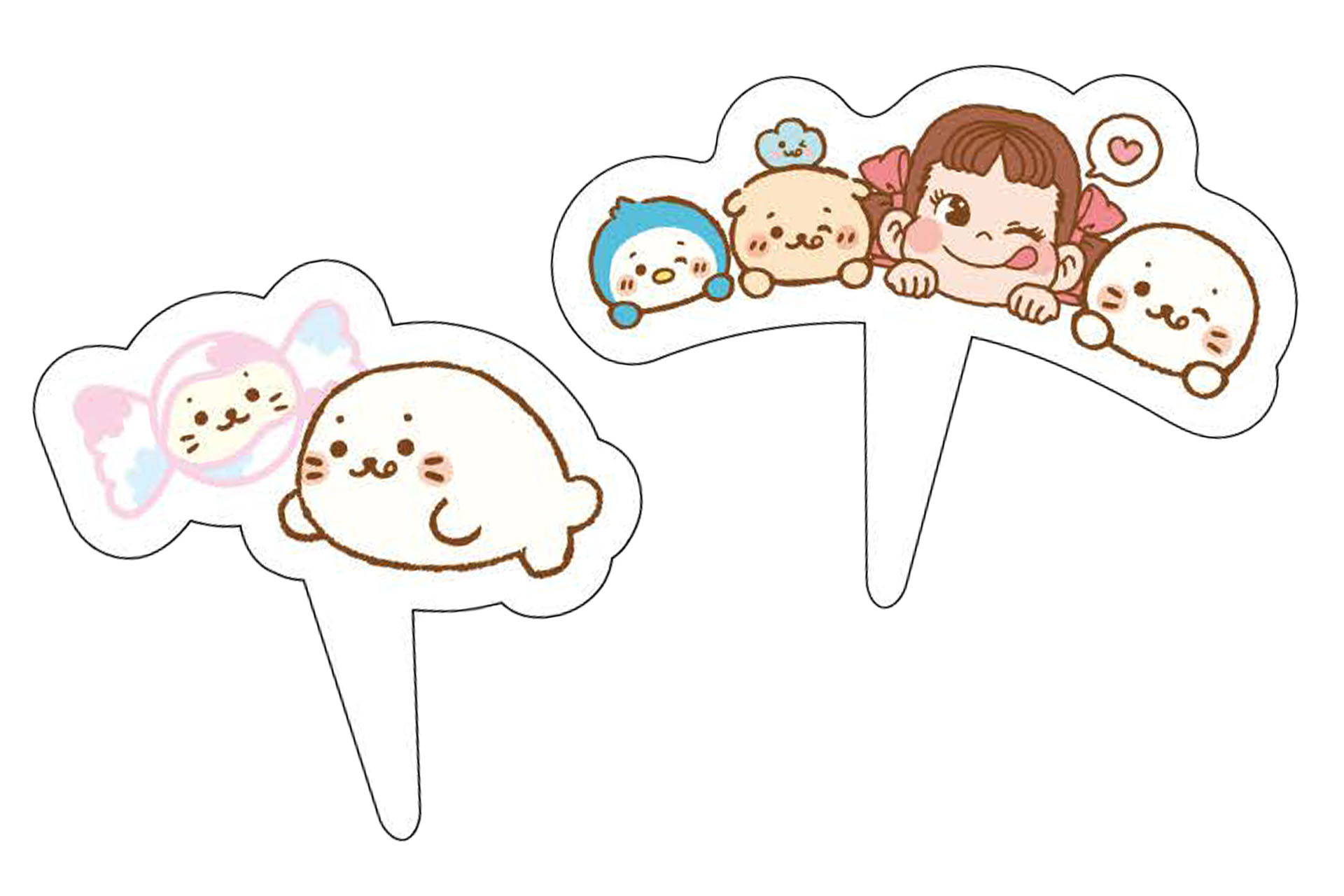 ペーパープレートはランダムで2種類