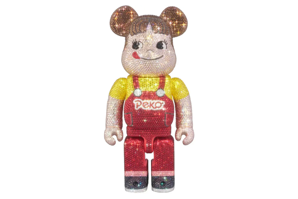 PEKO BE@RBRICK 限定版 不二家、創業115周年を記念した全身クリスタルの「ペコちゃん