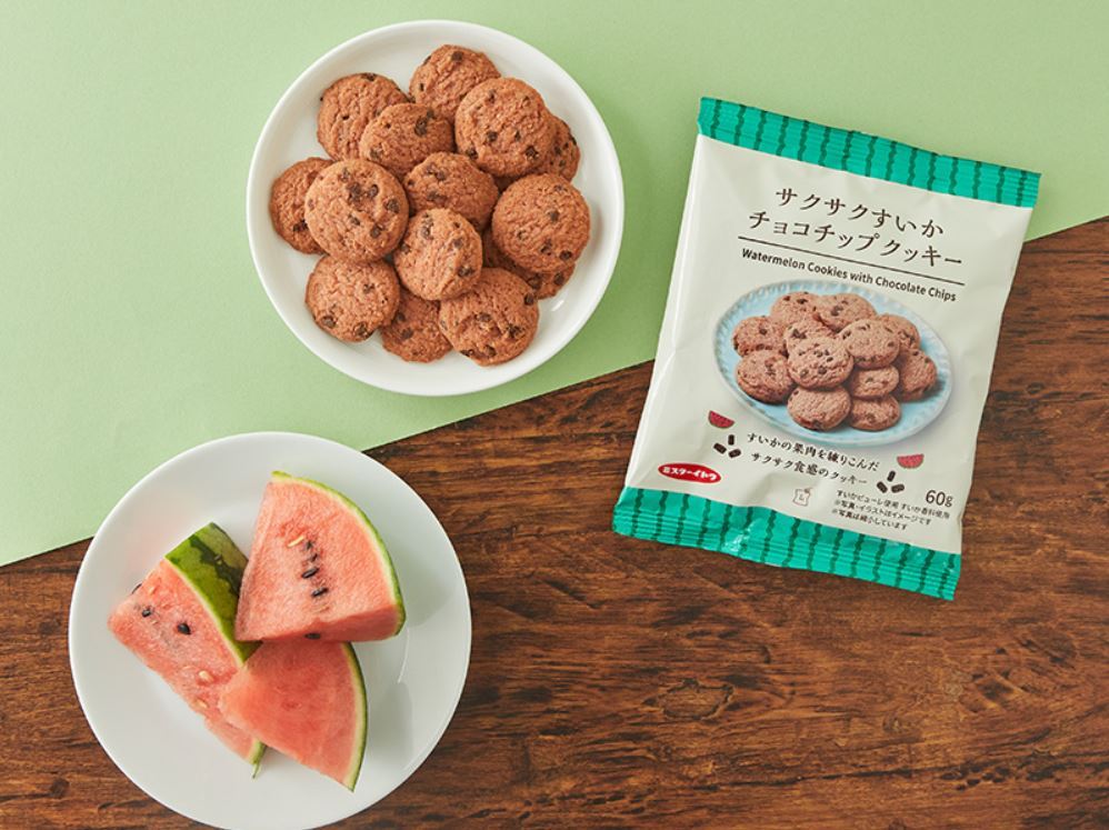 「すいかチョコチップクッキー 60g」（130円）