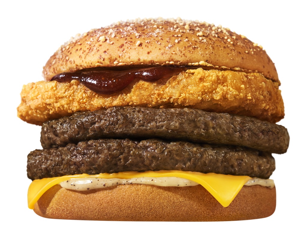 「ザク切りポテト＆ダブル肉厚ビーフ やみつきチーズペッパー」（単品 780円～、バリューセット 1080円～）