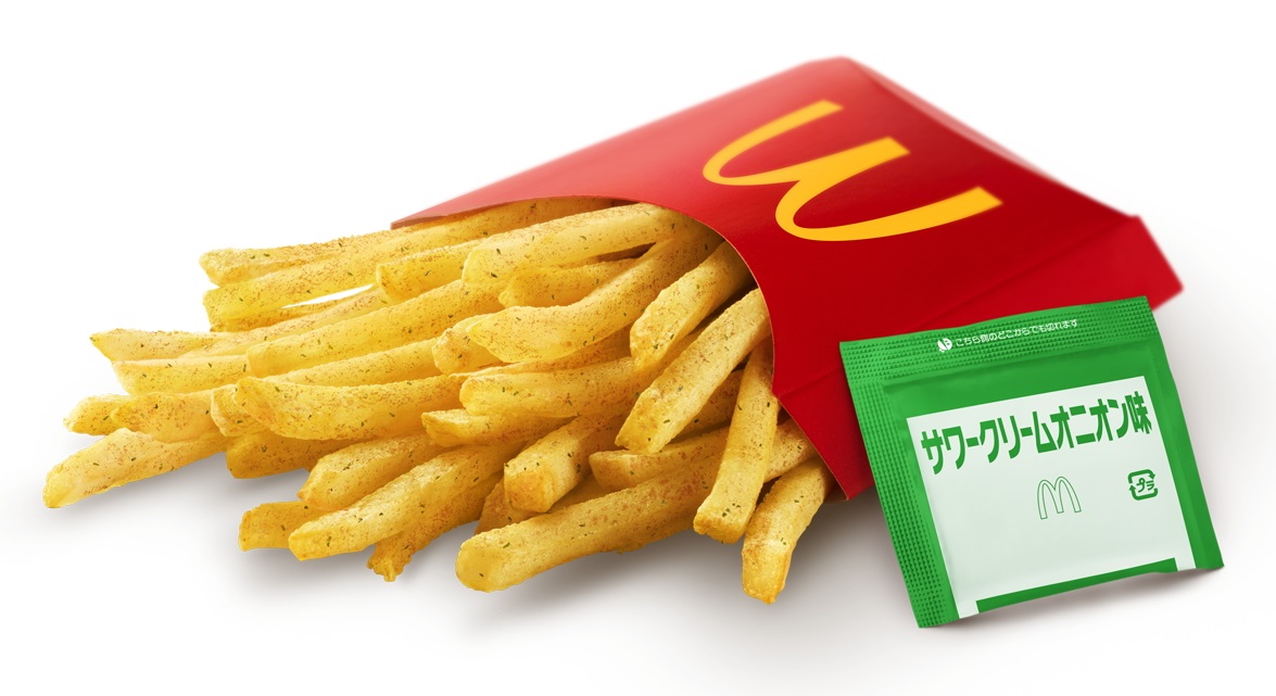 「シャカシャカポテト サワークリームオニオン味」（ポテト単品 ＋40円～、バリューセット ＋40円～）