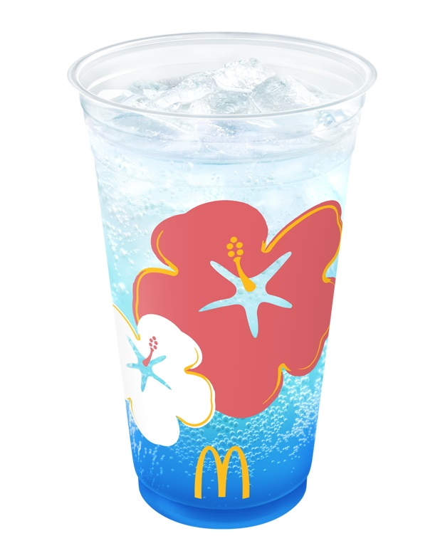 「マックフィズ ブルーハワイ 2025」（単品 300円～、バリューセット ＋50円）