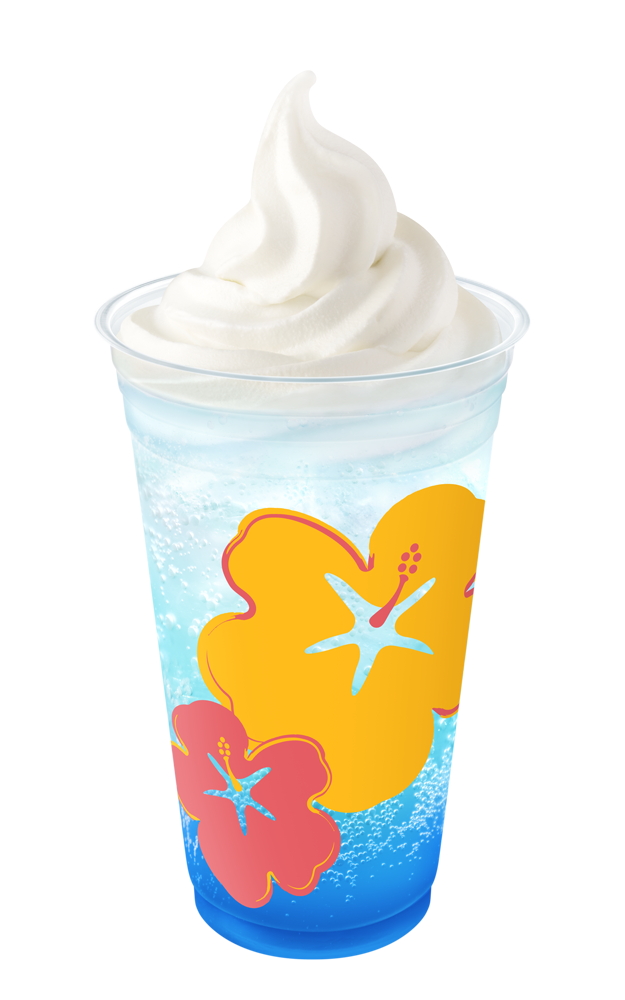 「マックフロート ブルーハワイ 2025」（単品 380円～、バリューセット ＋70円）