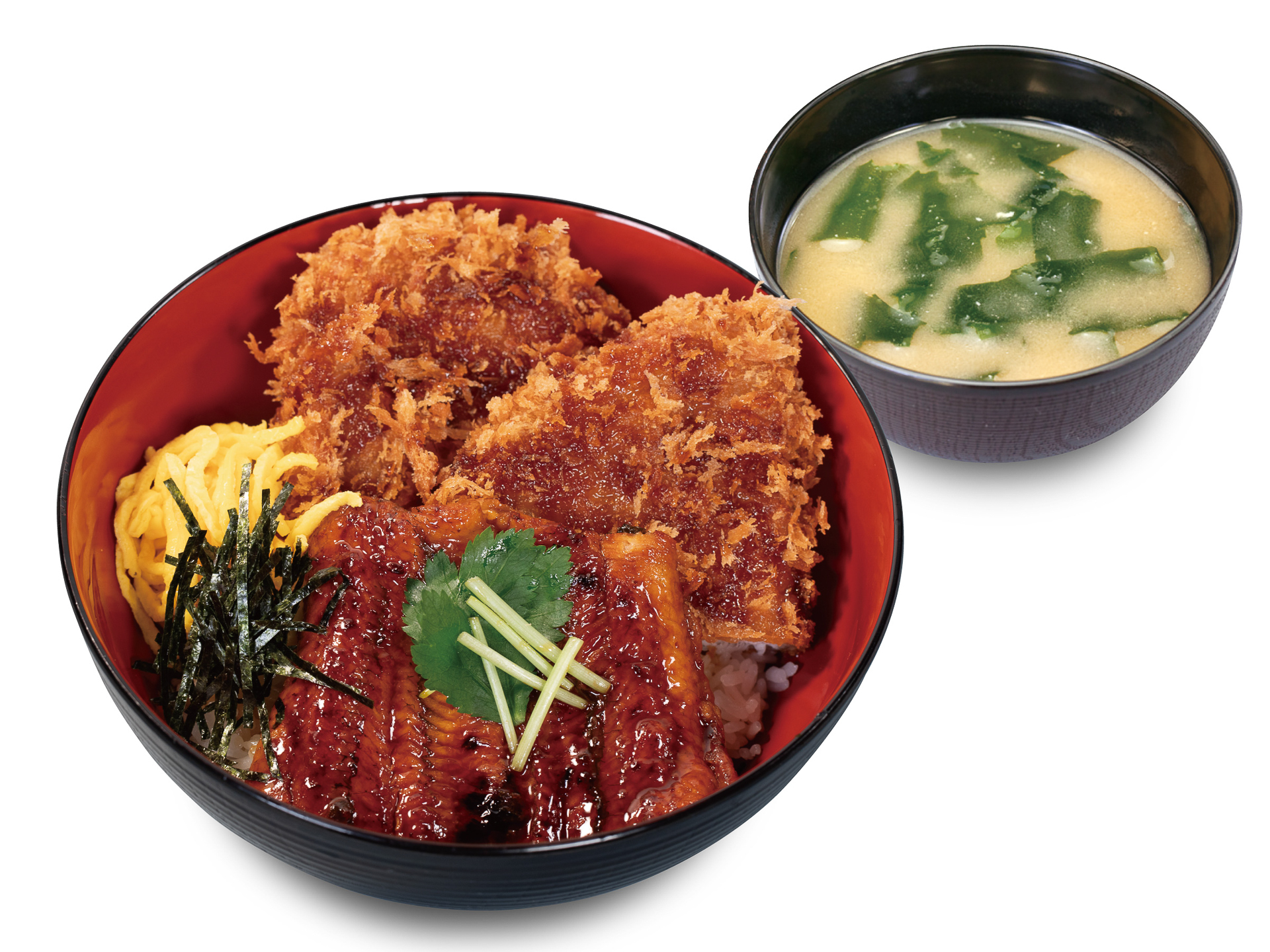 松のや「うなかつ丼」（1380円）