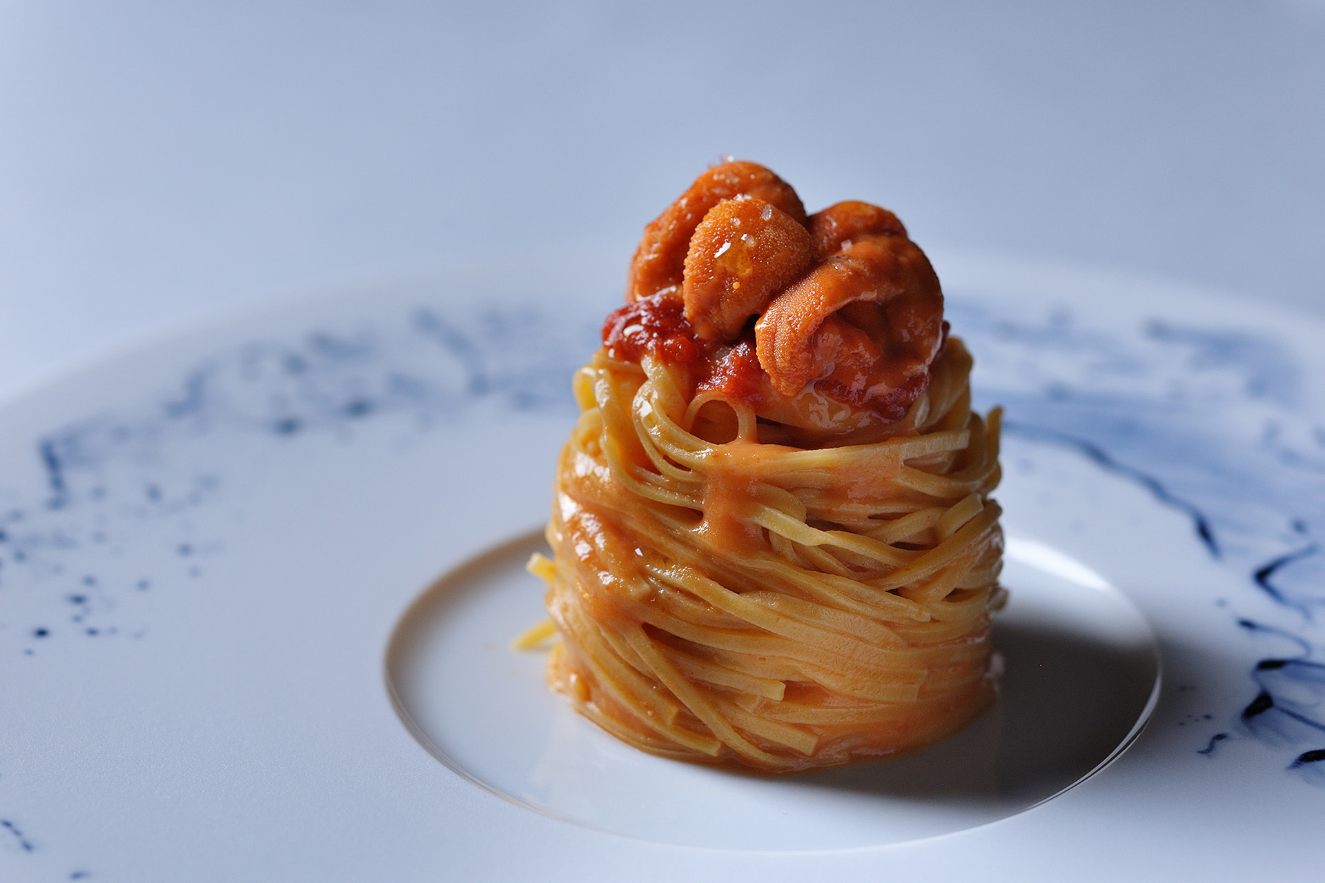 パスタ「雲丹とトマトのタヤリン」