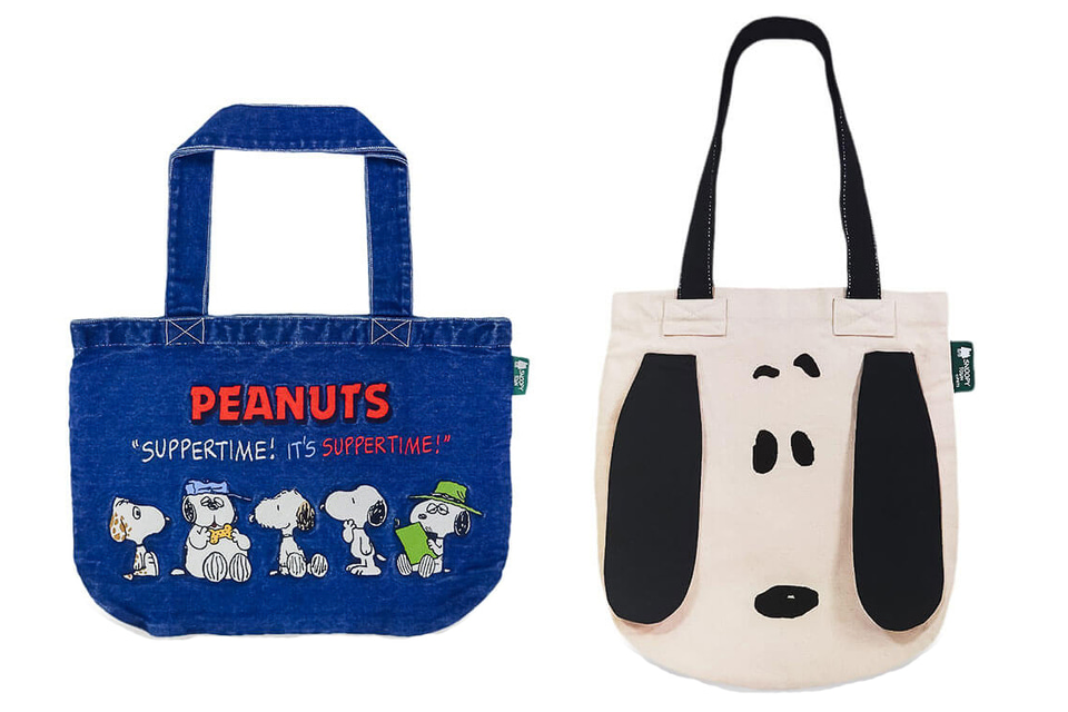 PEANUTS、スヌーピーの耳までかわいいトートバッグなど「刺繍