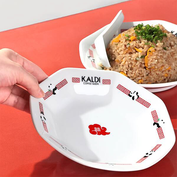 カルディコーヒーファーム「パンダの中華皿セット」