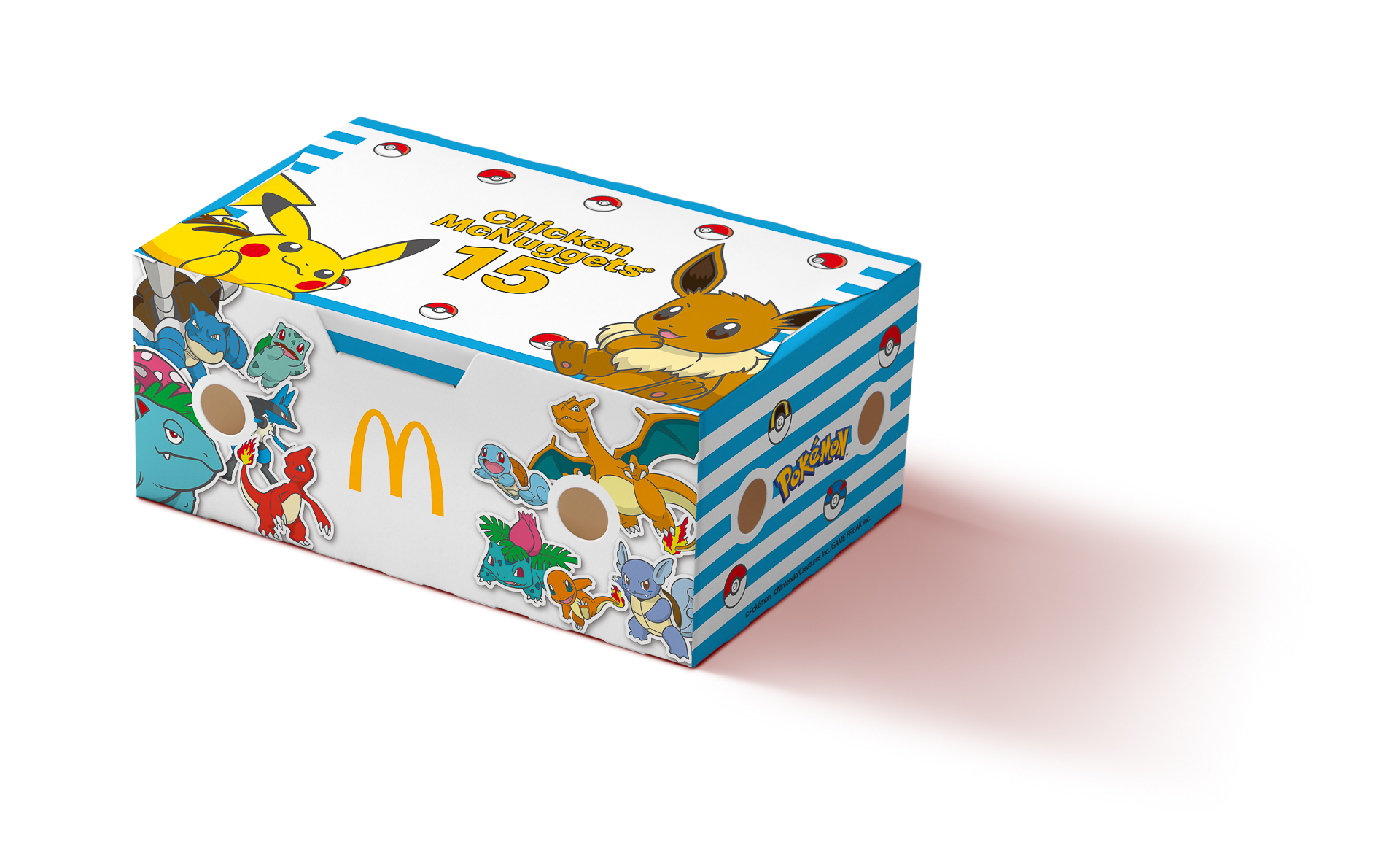 「ポケモン」とタイアップしたパッケージが3種類登場