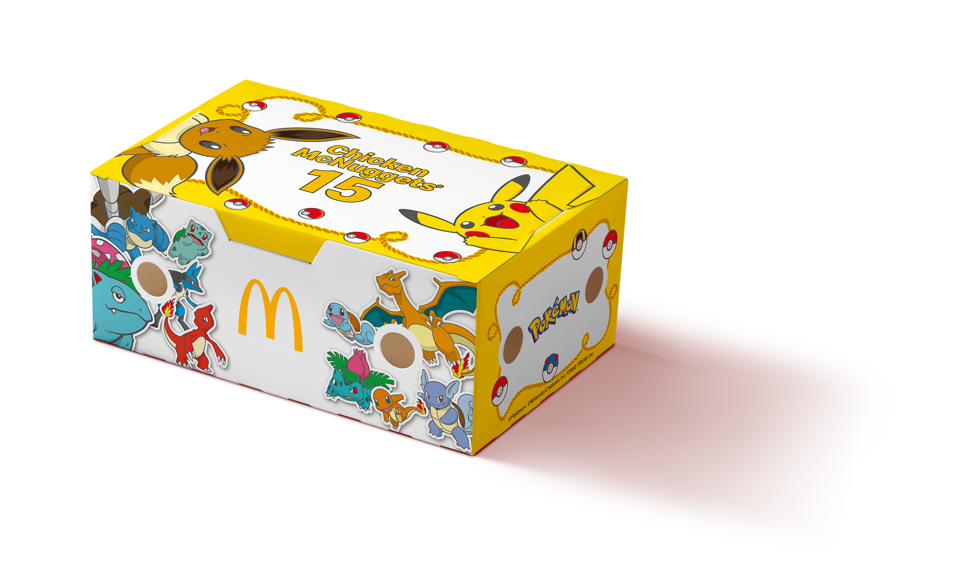 「ポケモン」とタイアップしたパッケージが3種類登場