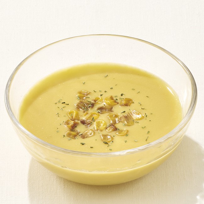 「焼きもろこしの冷たいポタージュ」