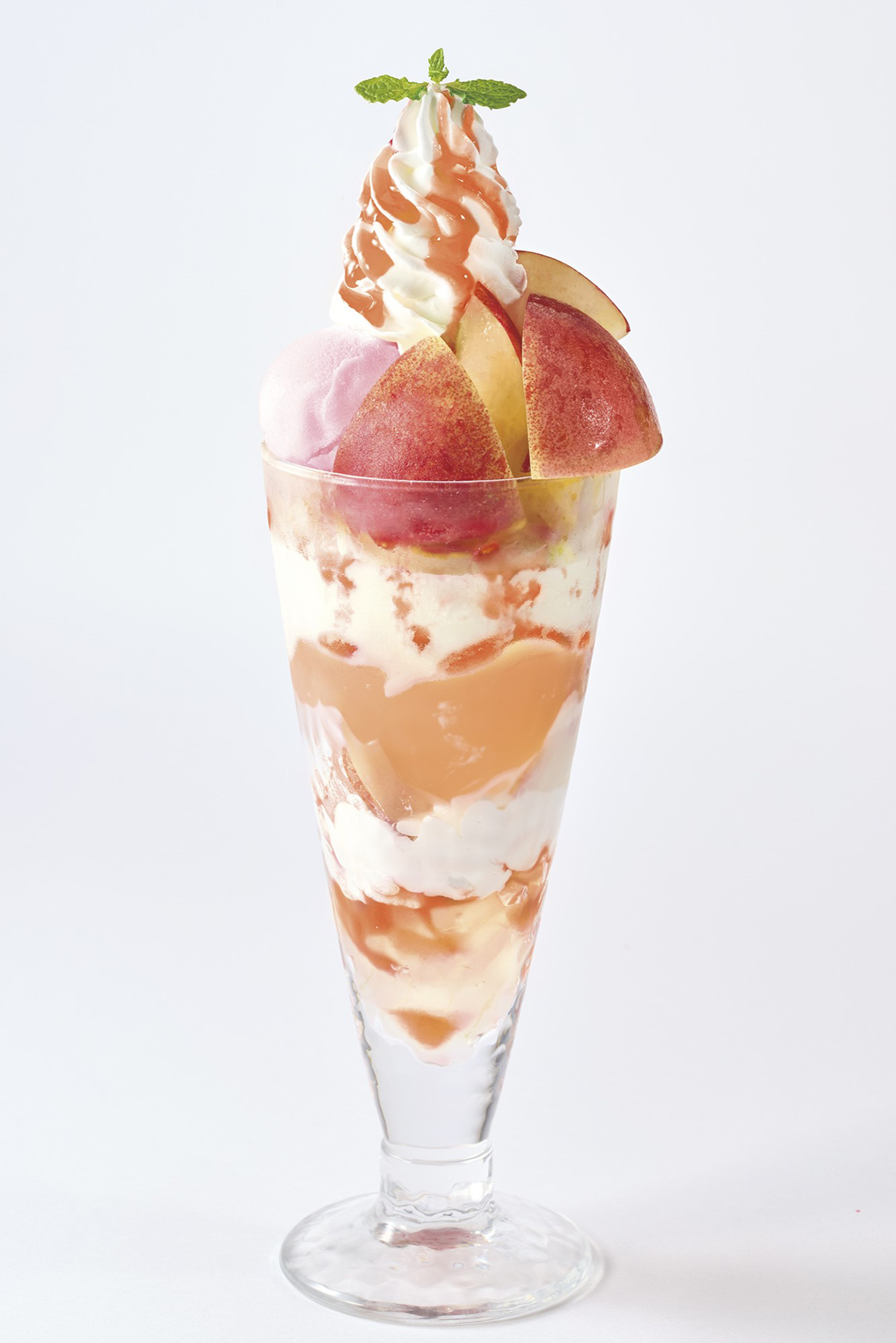 「季節のジョナパフェ（桃）」（989円）