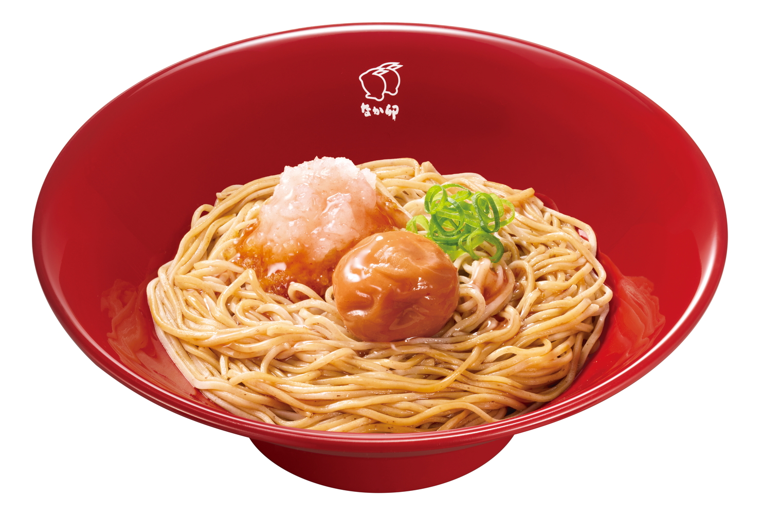 紀州南高梅と大根おろし、しょうゆだれを二八そばと合わせた「紀州南高梅おろしそば」