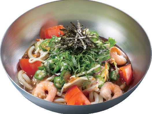 「ねばとろサラダうどん」（850円～950円）