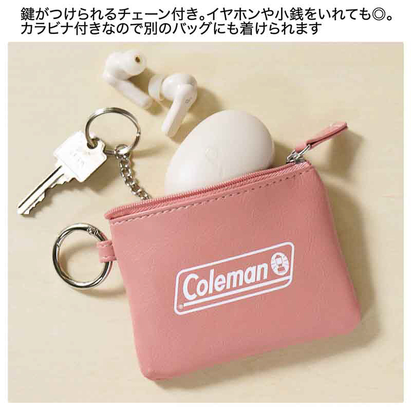 SNOOPY［スヌーピー］/Coleman［コールマン］両A面トートバッグ＆キーチェーン付きコインケース