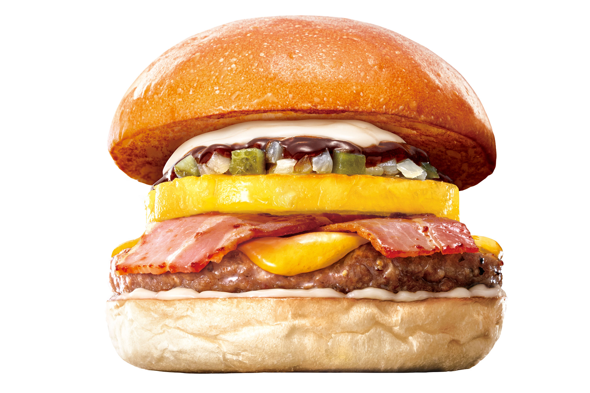 BBQパイン絶品チーズバーガー（590円）