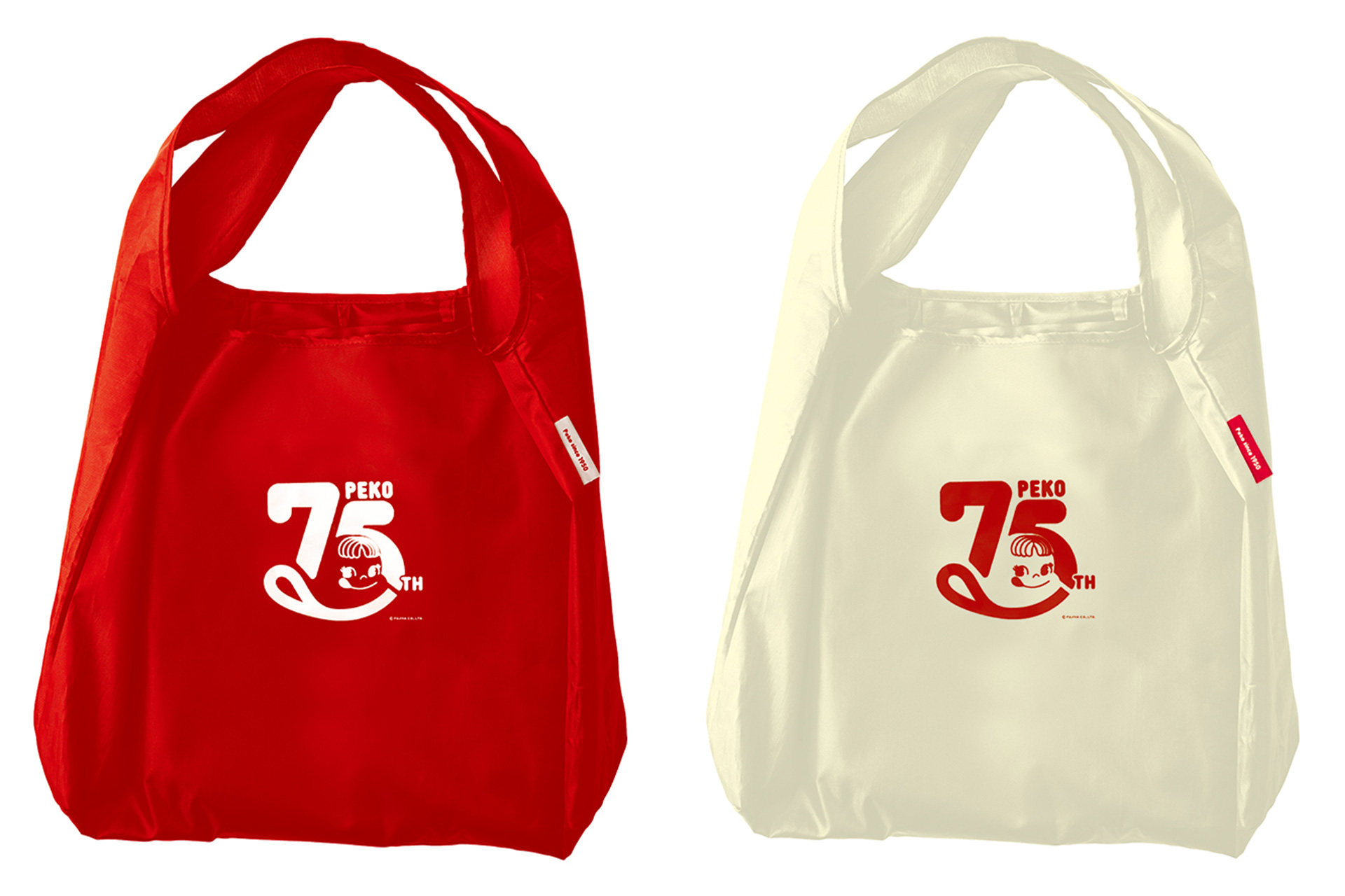ペコちゃんエコバッグ（ペコ75thデザイン）