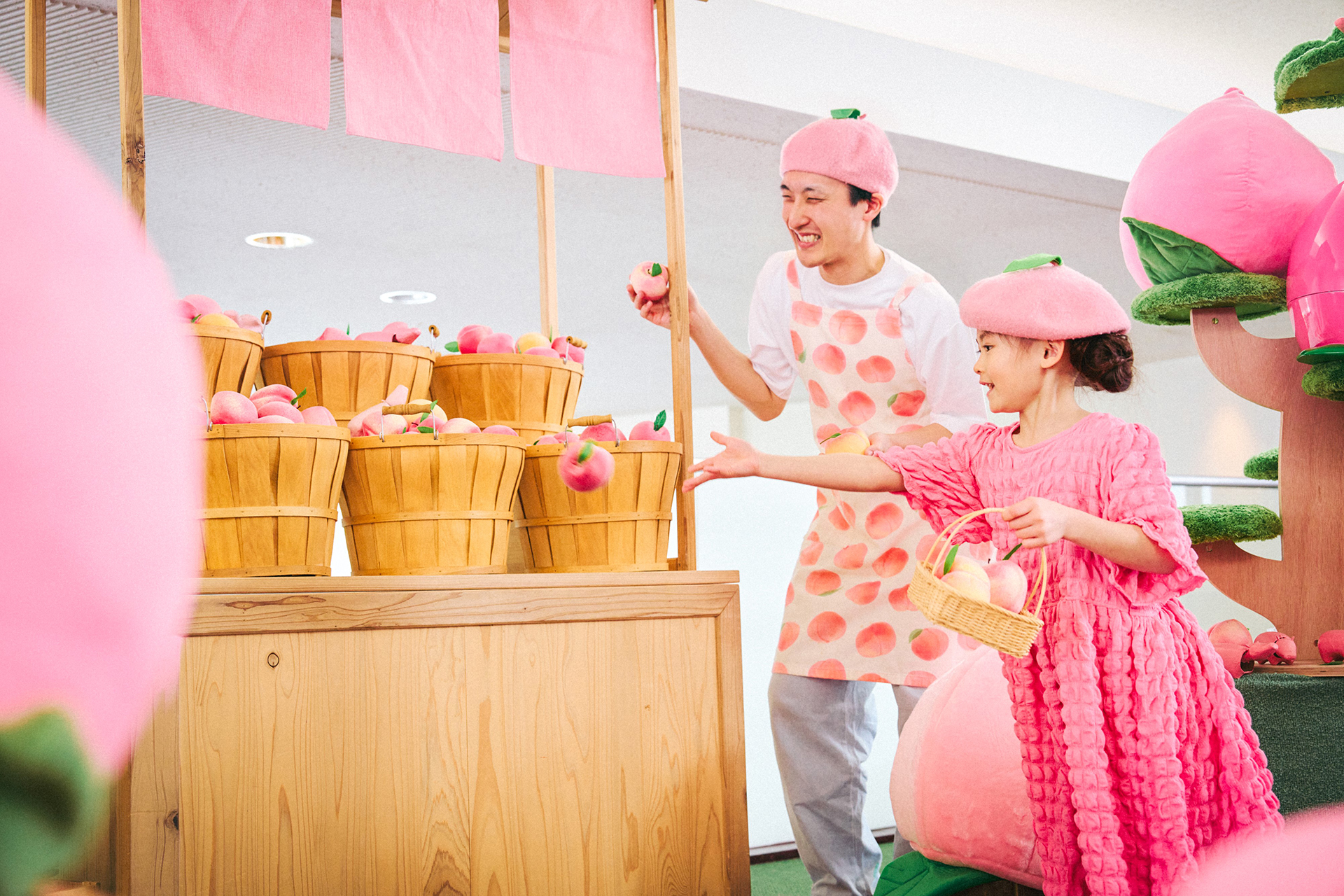 「もも収穫ゲーム」