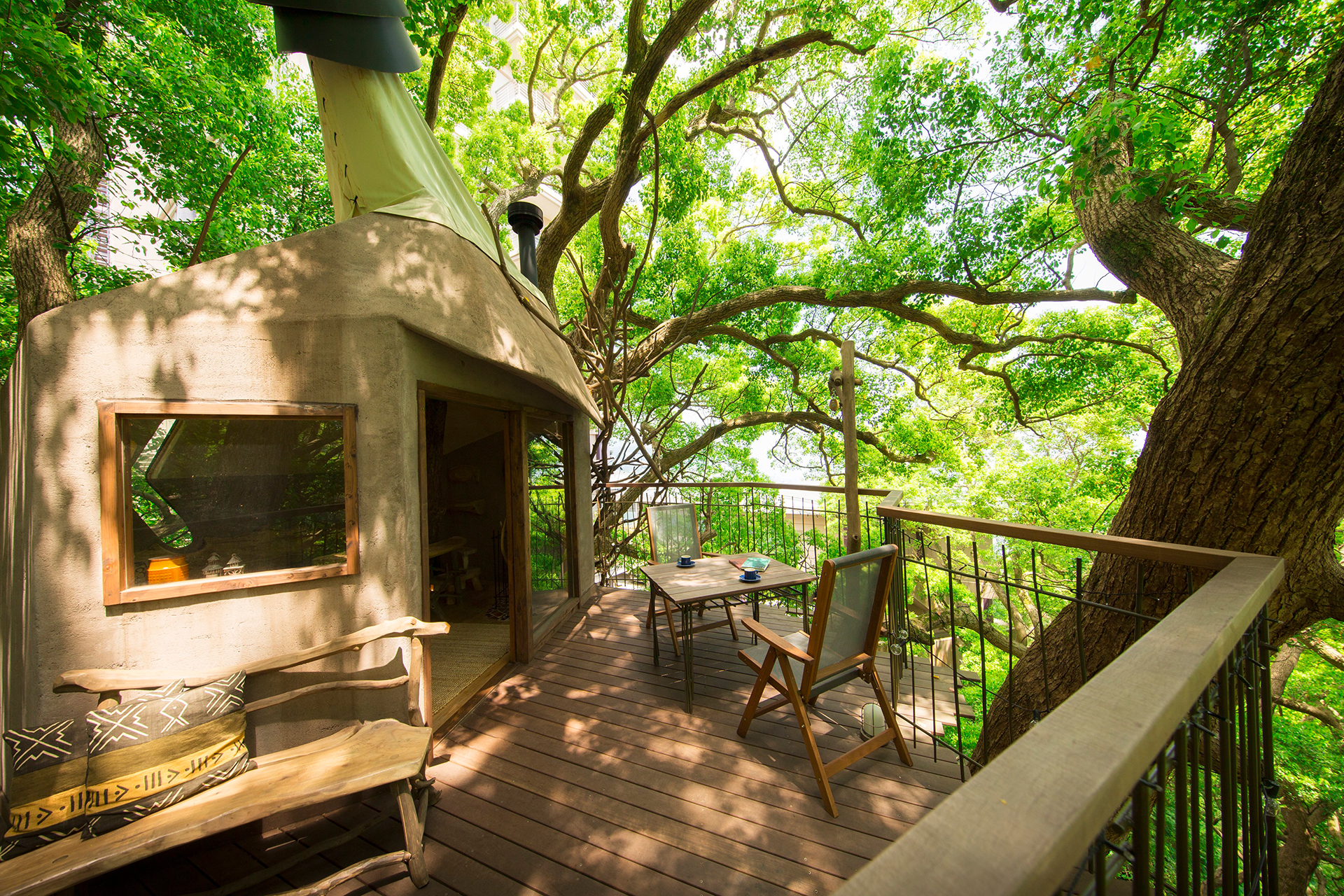 森の空中基地 くすくす（ツリーハウス）