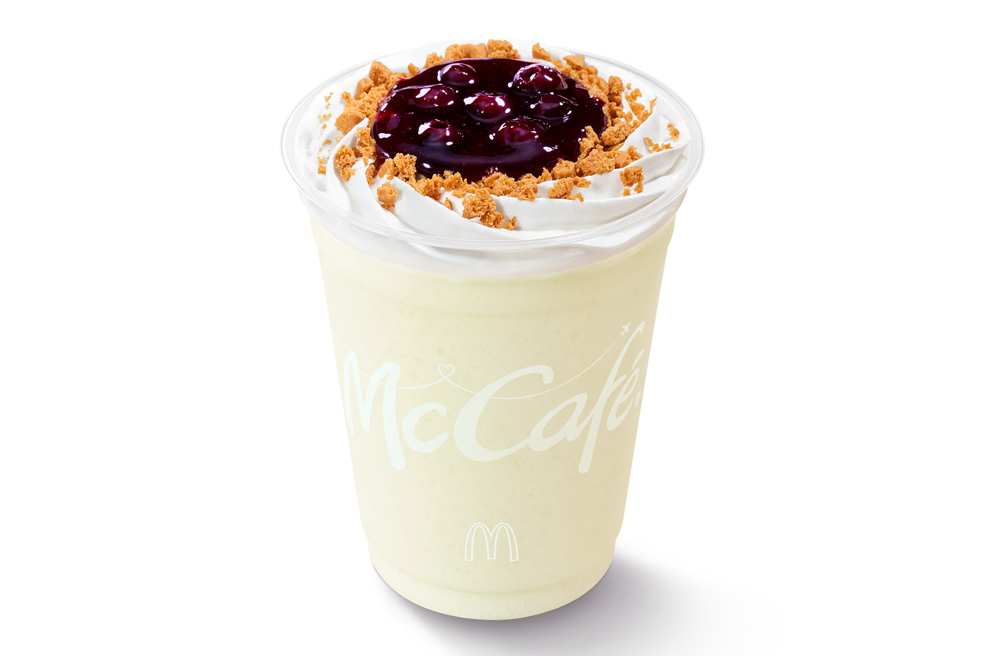 ブルーベリーチーズケーキフラッペ（490円～）